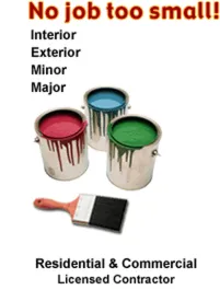 No job too small! Interior, exterior, minor, major. Residential & commercial licensed contractor.